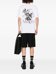 AMIRI flocked-angel T-shirt - Wit