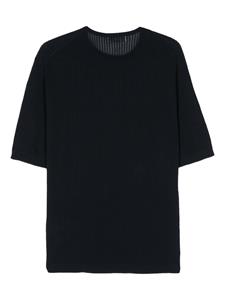 Lardini open-knit T-shirt - Blauw