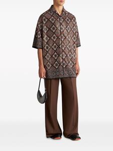 ETRO stud-embellished silk shirt - Bruin