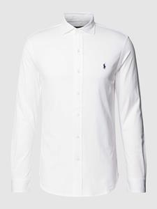 Polo Ralph Lauren Overhemd met kentkraag, effen design en knoopsluiting