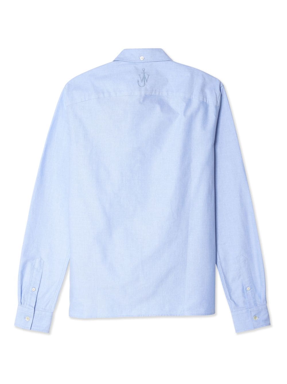 JW Anderson draped cotton-poplin shirt - Blauw