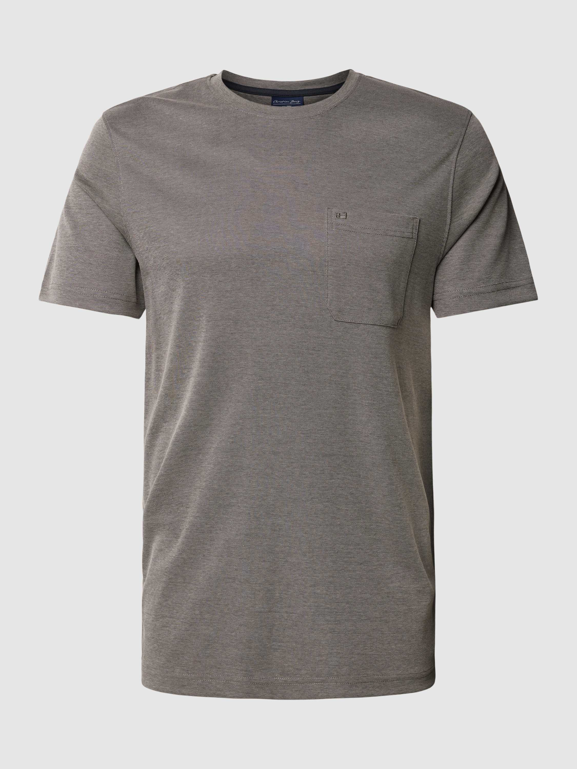Christian Berg Men T-shirt met opgestikte borstzak