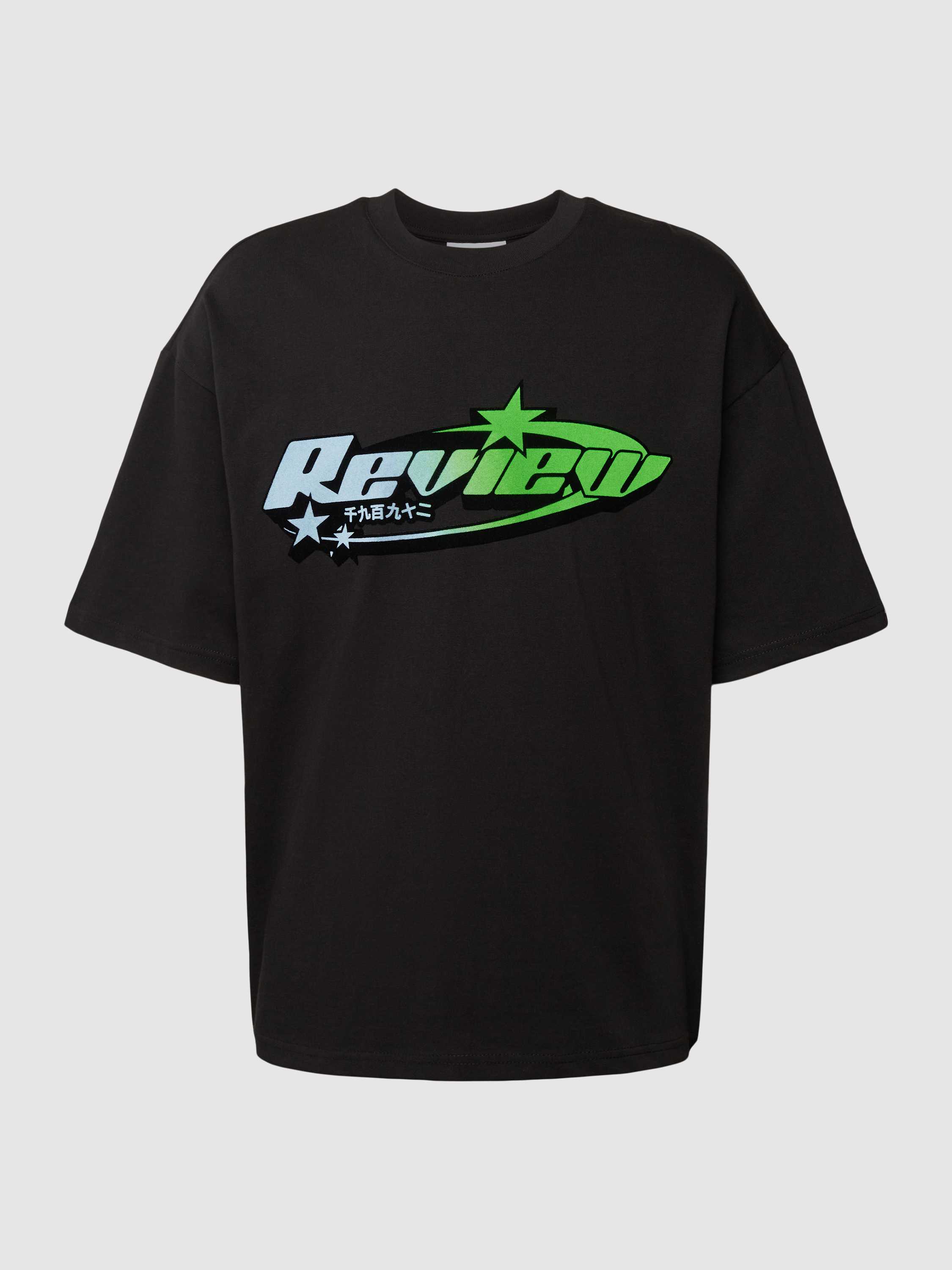 REVIEW Oversized T-shirt met labelprint
