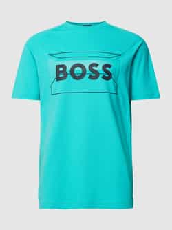 BOSS Green T-shirt met labelprint