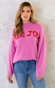 The Musthaves Tres Jolie Oversized Soft Trui Roze