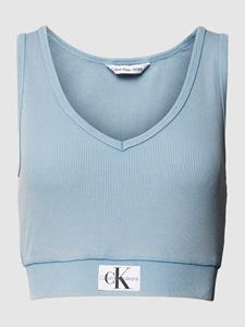 Calvin Klein Jeans Korte top met labelbadge