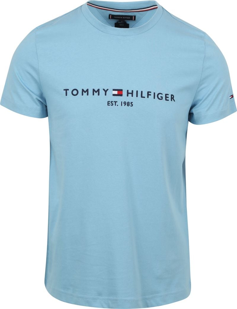 Tommy Hilfiger T-shirt Logo Sleepy Blauw