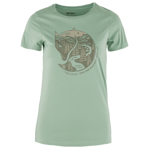 Fjällräven  Women's Arctic Fox Print - T-shirt, groen