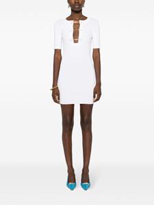 Elisabetta Franchi knitted mini dress - Wit