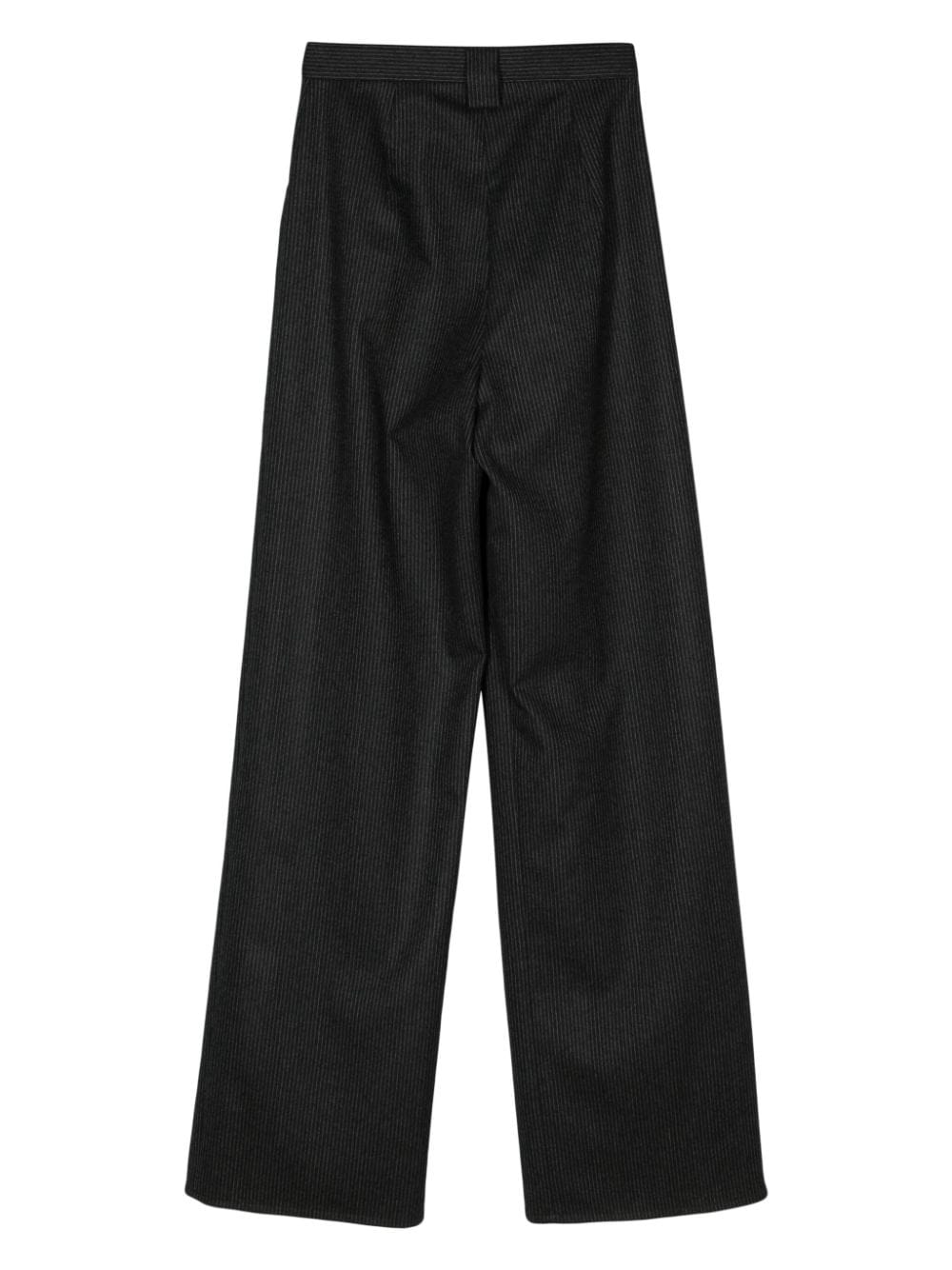 MANURI pinstriped straight-leg trousers - Zwart