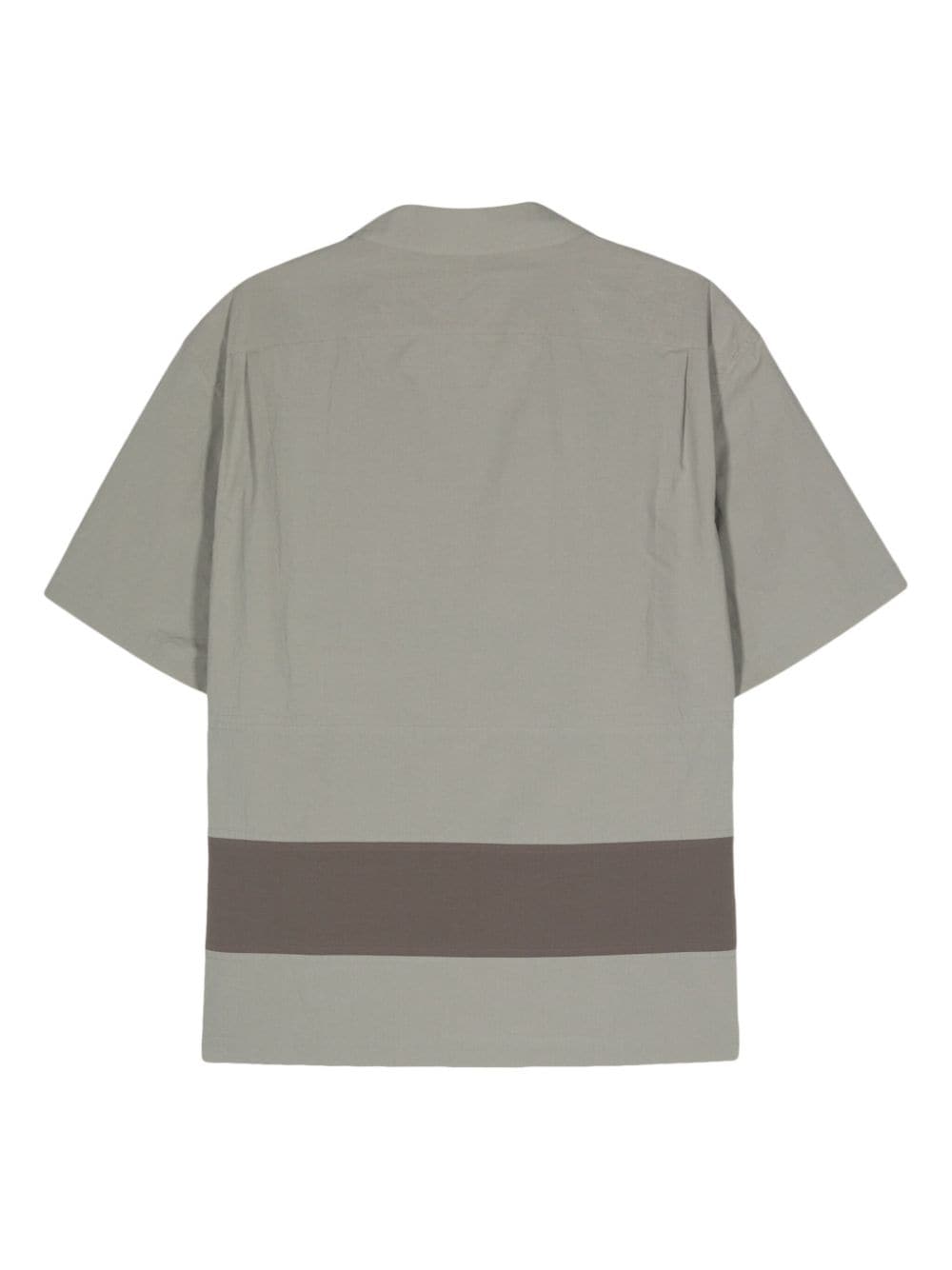 Craig Green stripe-detail poplin cotton shirt - Grijs