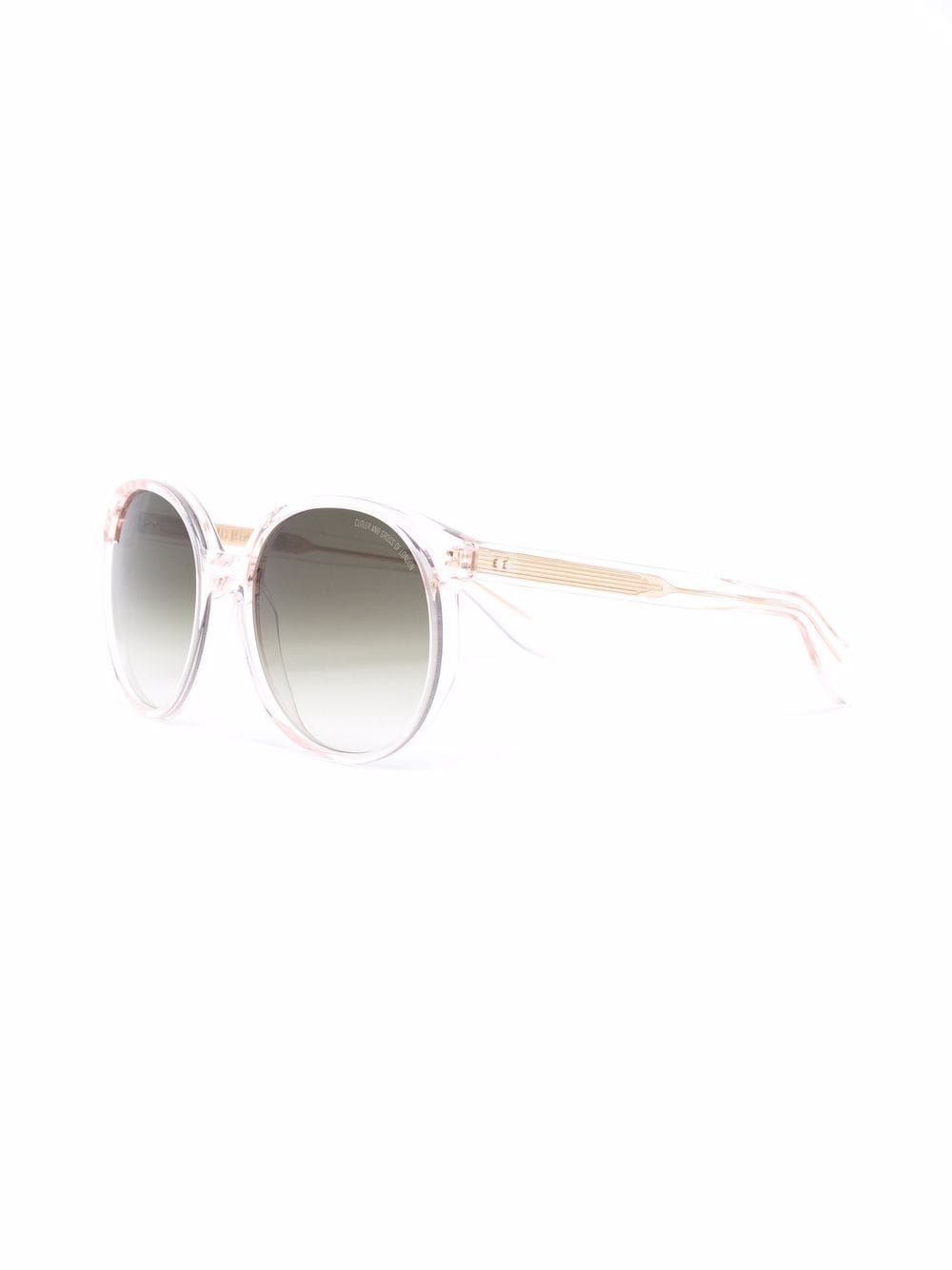 Cutler & Gross 1395 zonnebril met rond montuur - Roze