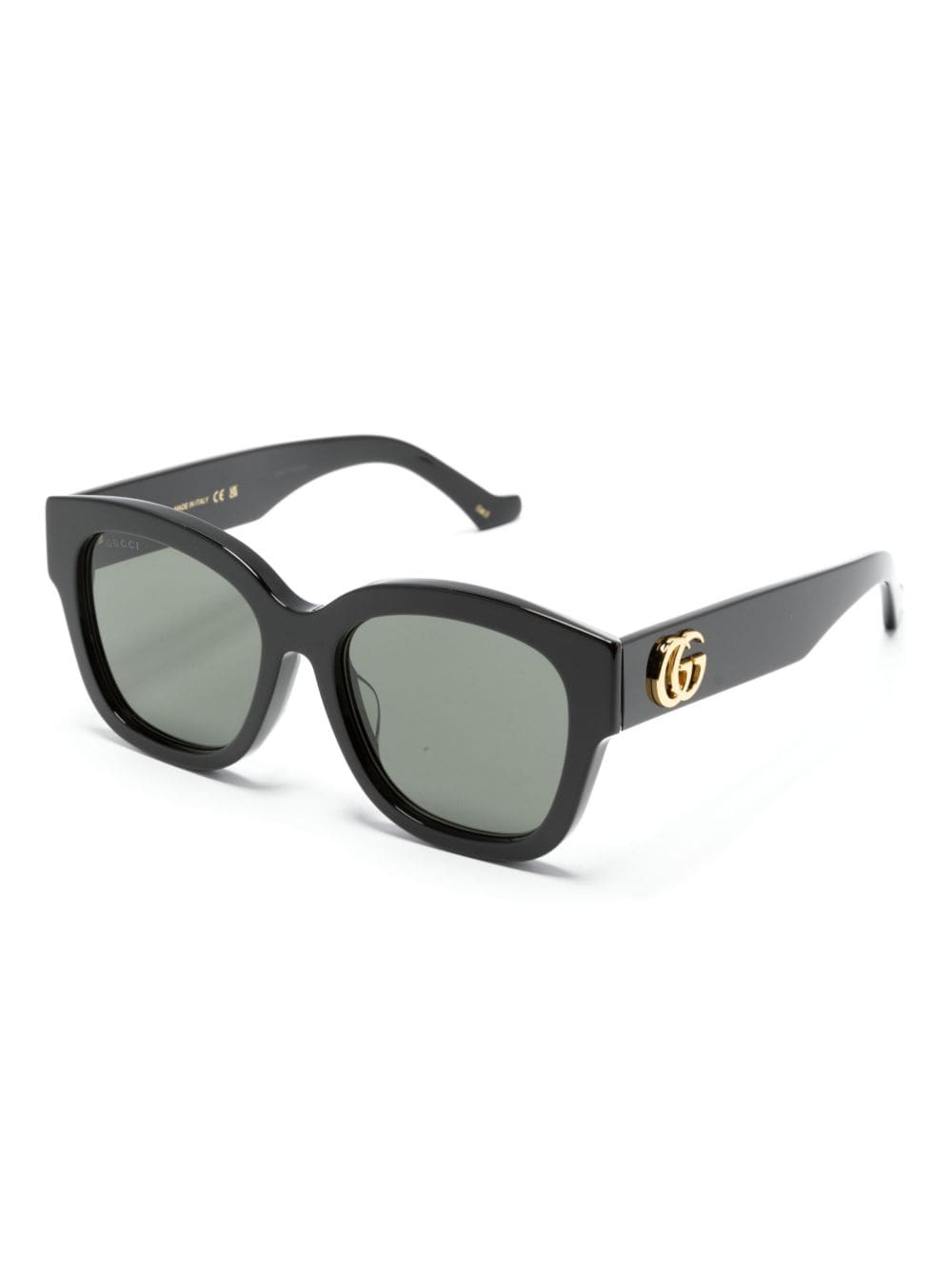 Gucci Eyewear Double G zonnebril met wayfarer montuur - Zwart