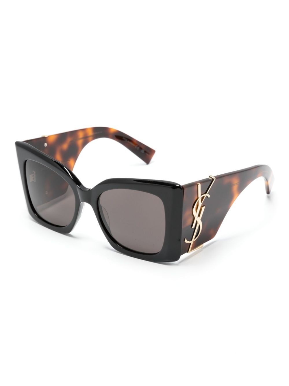 Saint Laurent Eyewear Blaze zonnebril met oversized montuur - Zwart