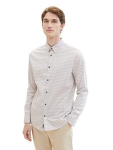 Tom Tailor Fitted printed stretch shirt