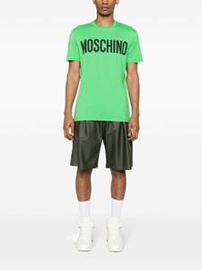 Moschino T-shirt met logoprint - Groen