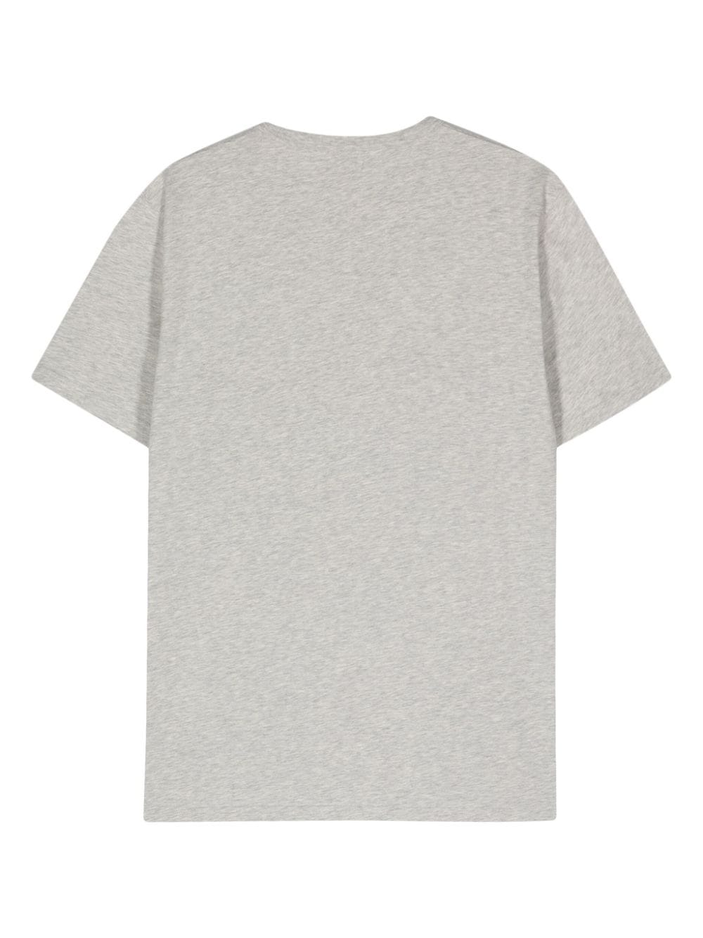 Woolrich embroidered-logo cotton T-shirt - Grijs