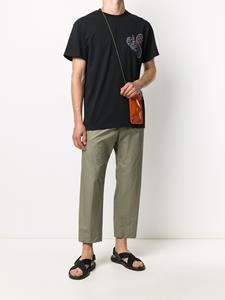 JW Anderson T-shirt met geborduurd logo - BLACK