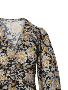 Veronica Beard Breanna floral-print blouse - Zwart