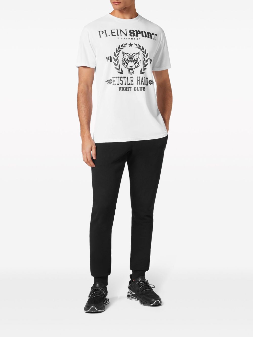 Plein Sport Katoenen T-shirt met logoprint - Wit