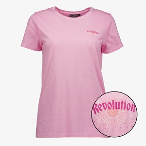 TwoDay dames T-shirt roze met backprint