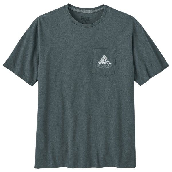 Patagonia  Chouinard Crest Pocket Responsibili-Tee - T-shirt, grijs/blauw