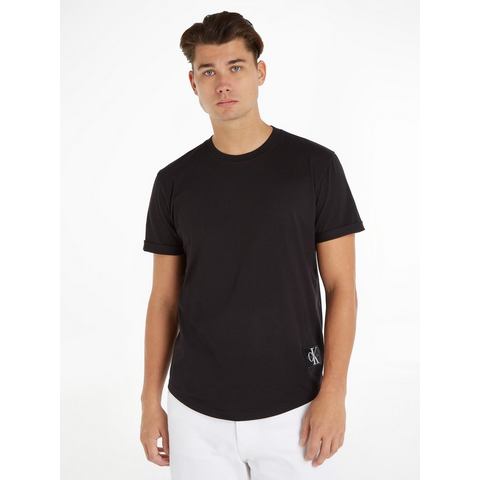 Calvin Klein T-shirt BADGE TURN UP SLEEVE met logopatch