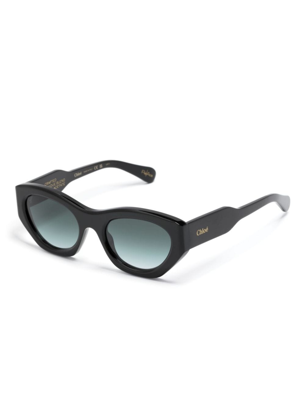 Chloé Eyewear Gayia zonnebril met cat-eye montuur - Zwart