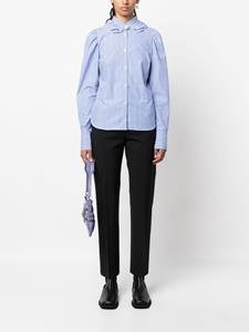 MSGM Blouse met geborduurd logo - Wit