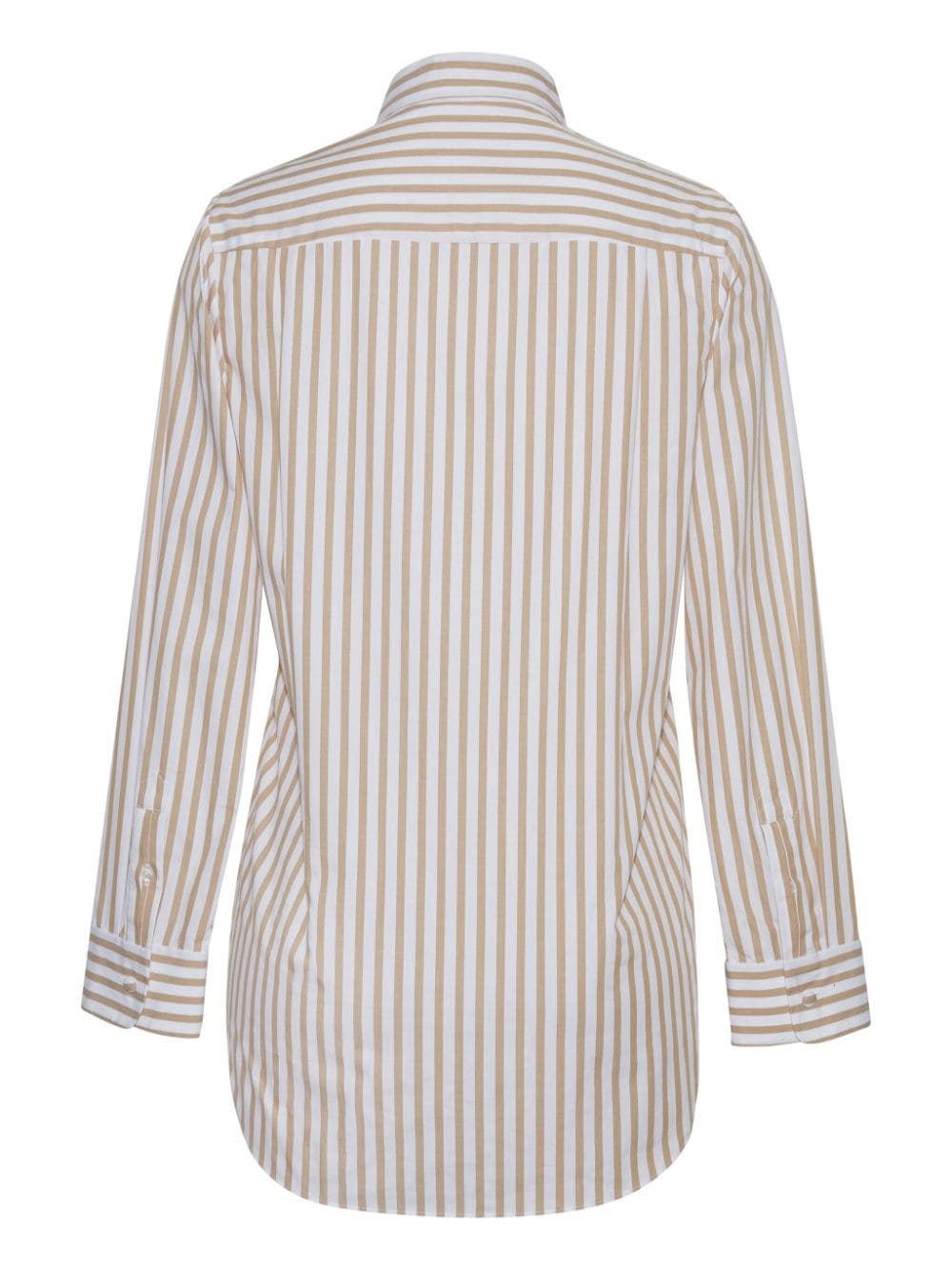 Adam Lippes striped cotton-poplin shirt - Wit