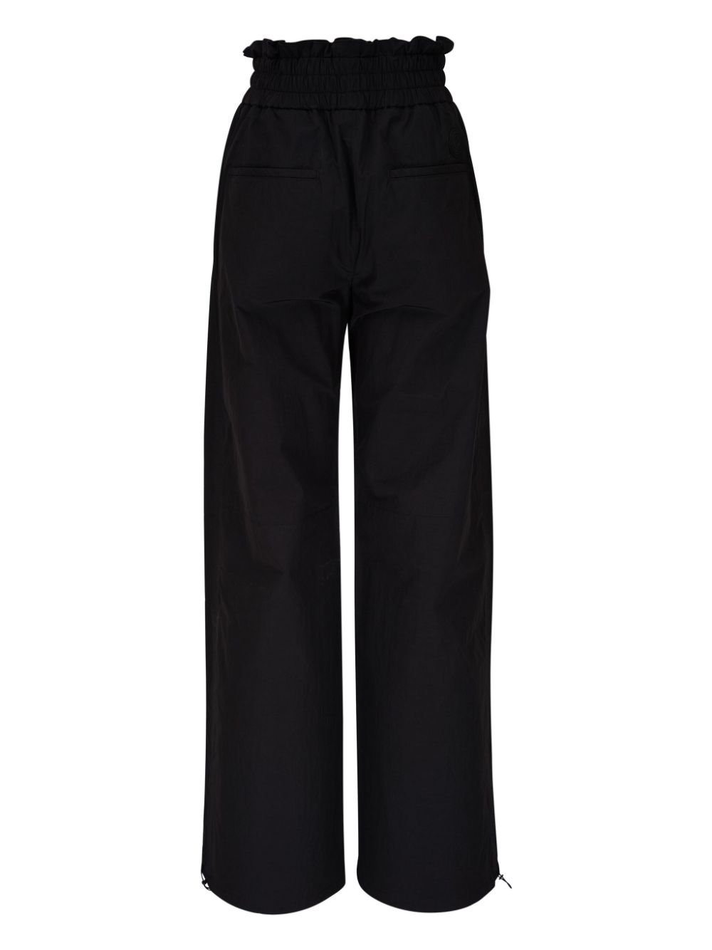 Moncler high-rise wide-leg trousers - Zwart