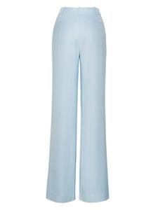 Adam Lippes stretch-canvas wide-leg trousers - Blauw