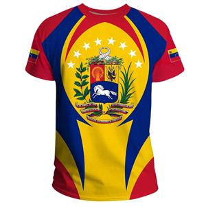 ETST 07 Venezuela Halloween Exclusive T-shirt Venezuela Flag T-Shirt Oversized T Shirt Short Sleeve Tee Casual Fashion Streetwear Blouse