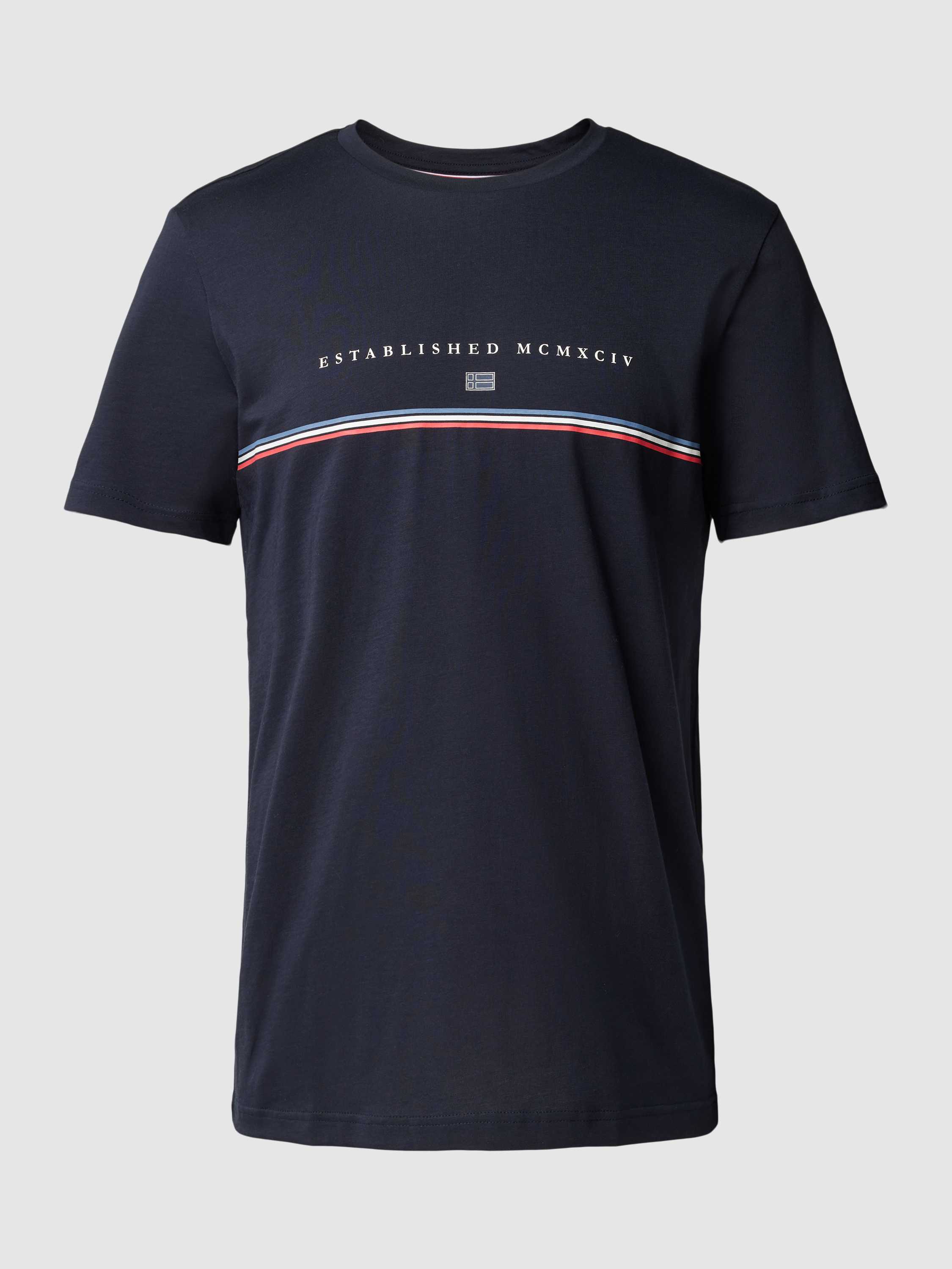 Christian Berg Men T-shirt met statementprint