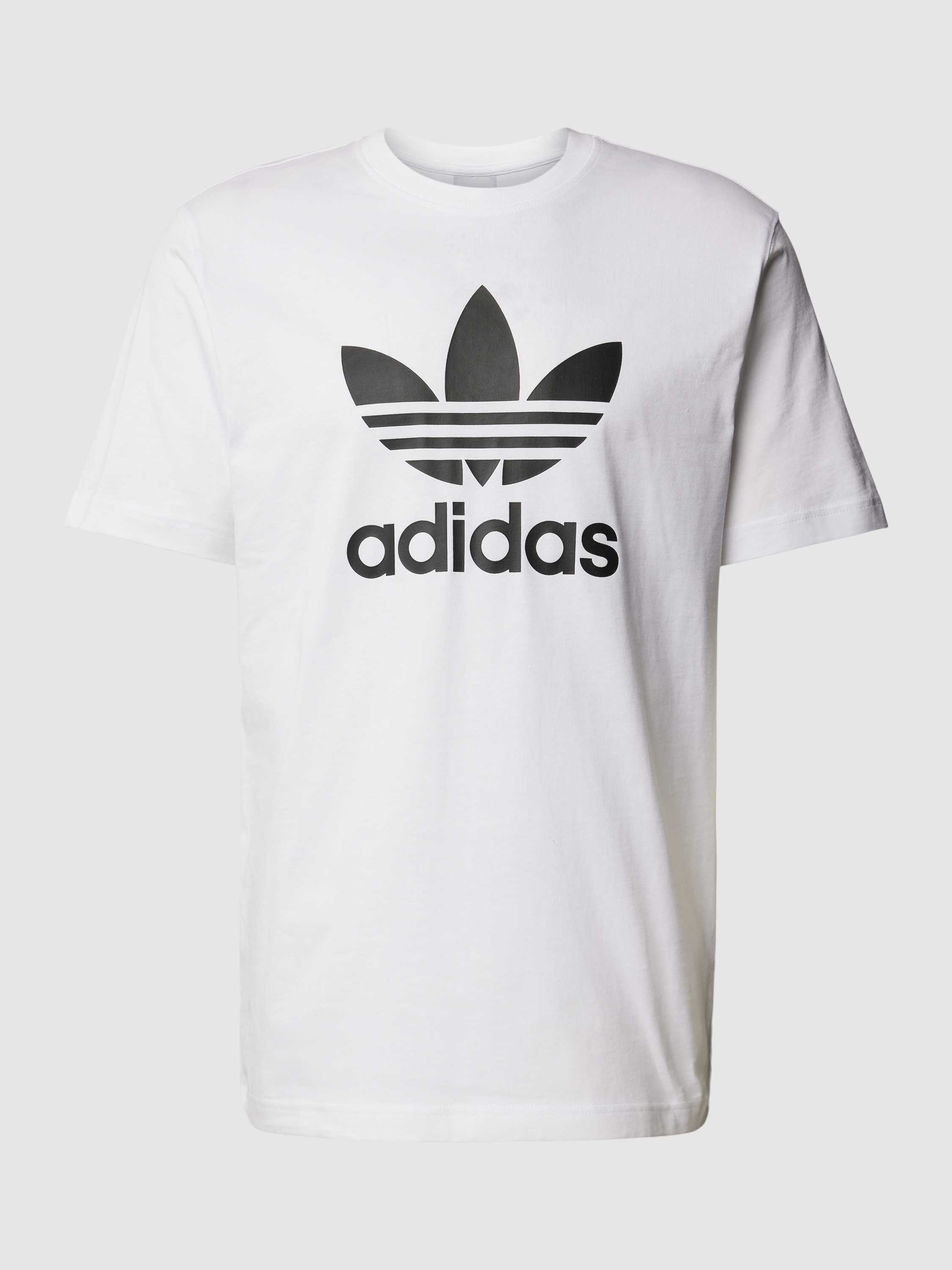 Adidas Originals T-shirt met labelprint, model 'TREFOIL'