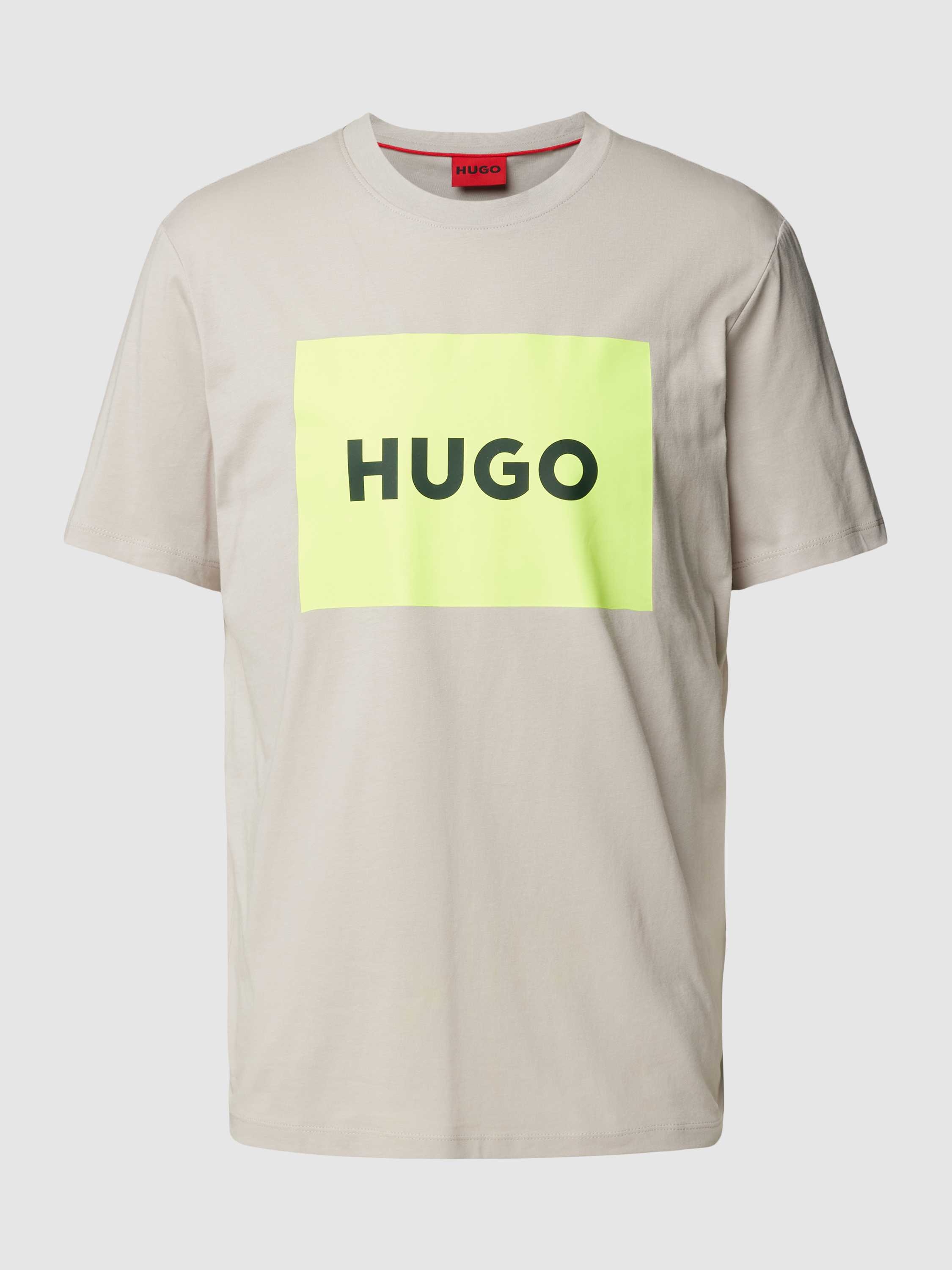 HUGO T-shirt met labelprint, model 'DULIVE'