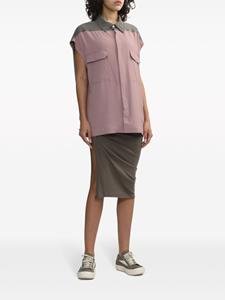 Rick Owens sleeveless panelled shirt - Roze