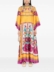 La DoubleJ Magnifico floral-print maxi dress - Geel