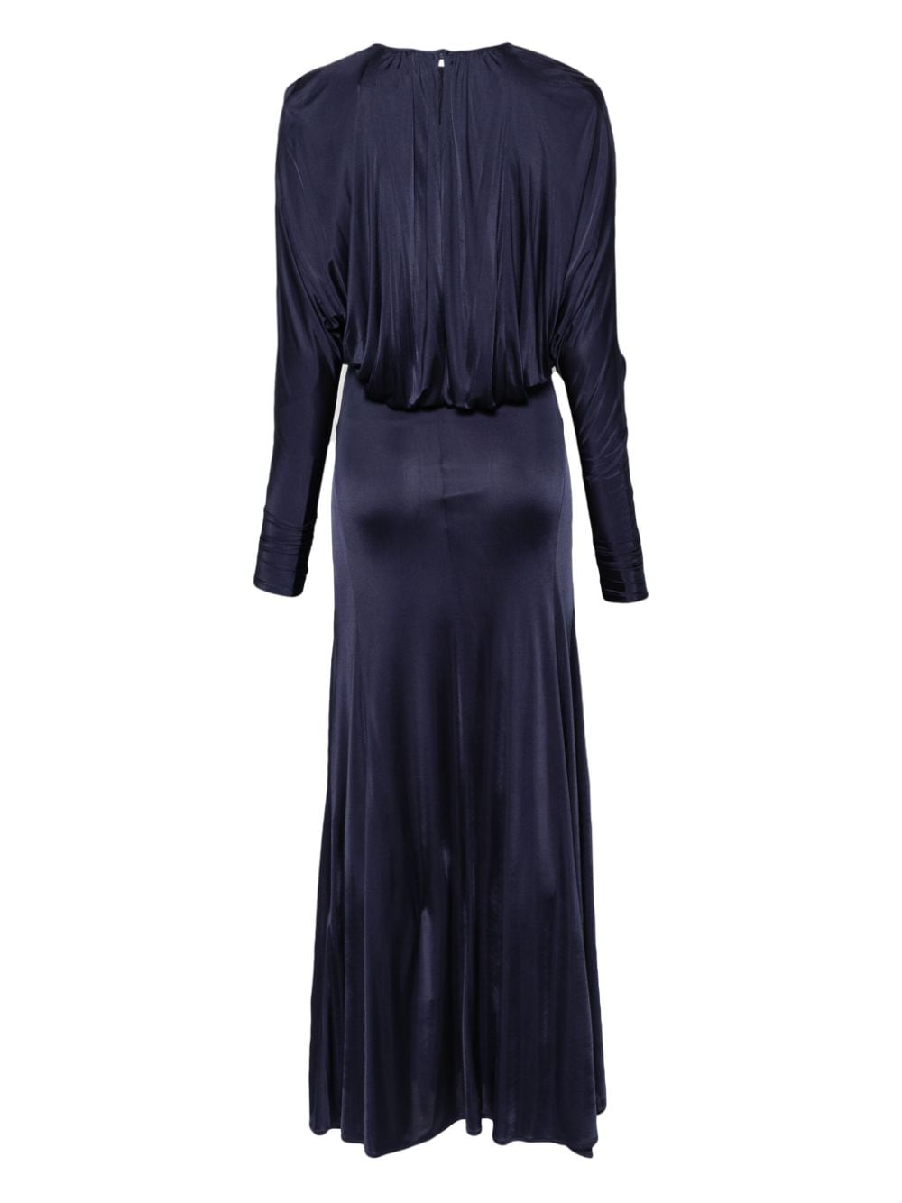Semicouture Maxi-jurk met vleermuismouwen - Blauw