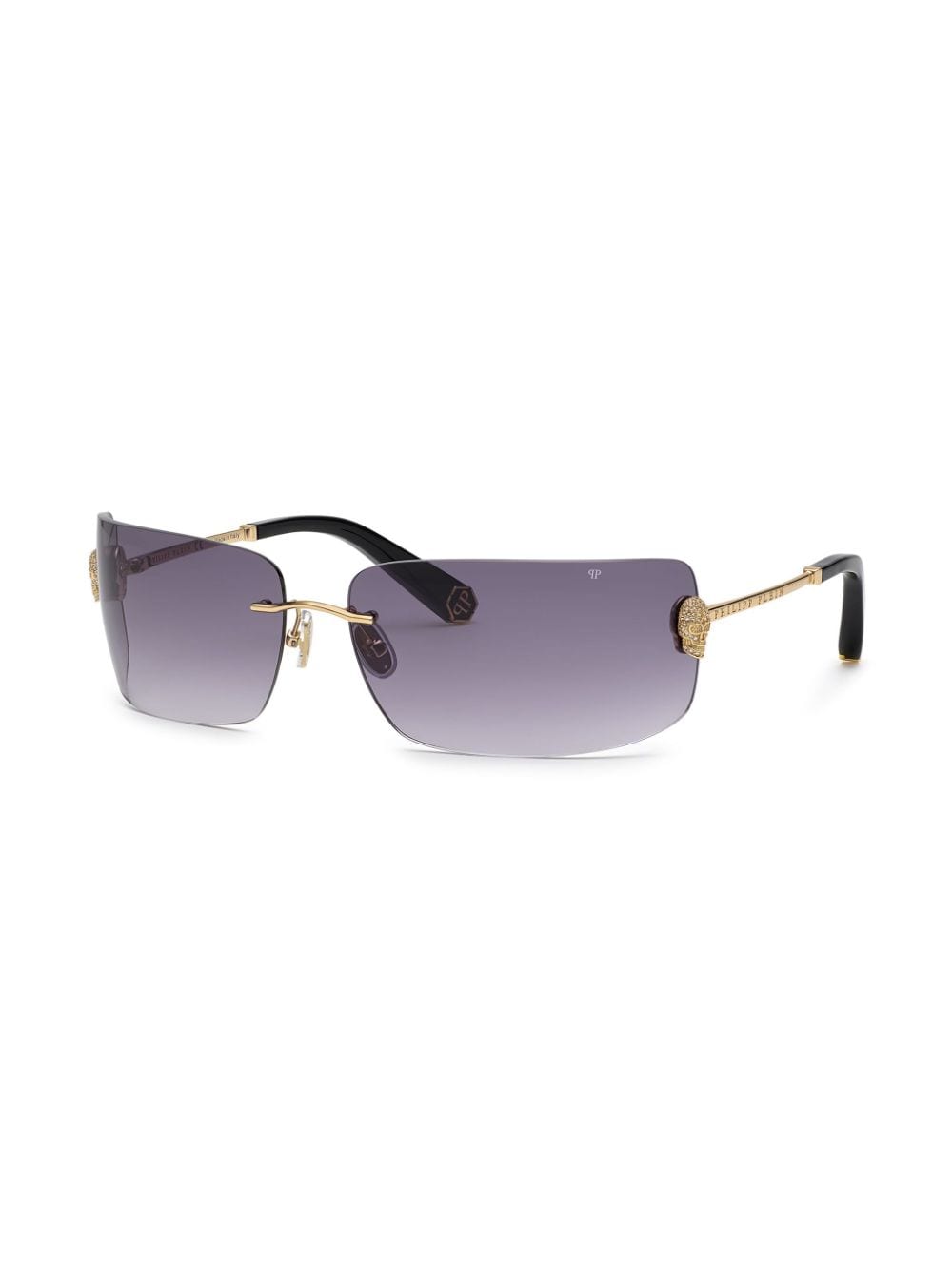 Philipp Plein Irresistible Skull square-frame sunglasses - Goud
