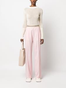 Helmut Lang Broek met logo tailleband - Roze