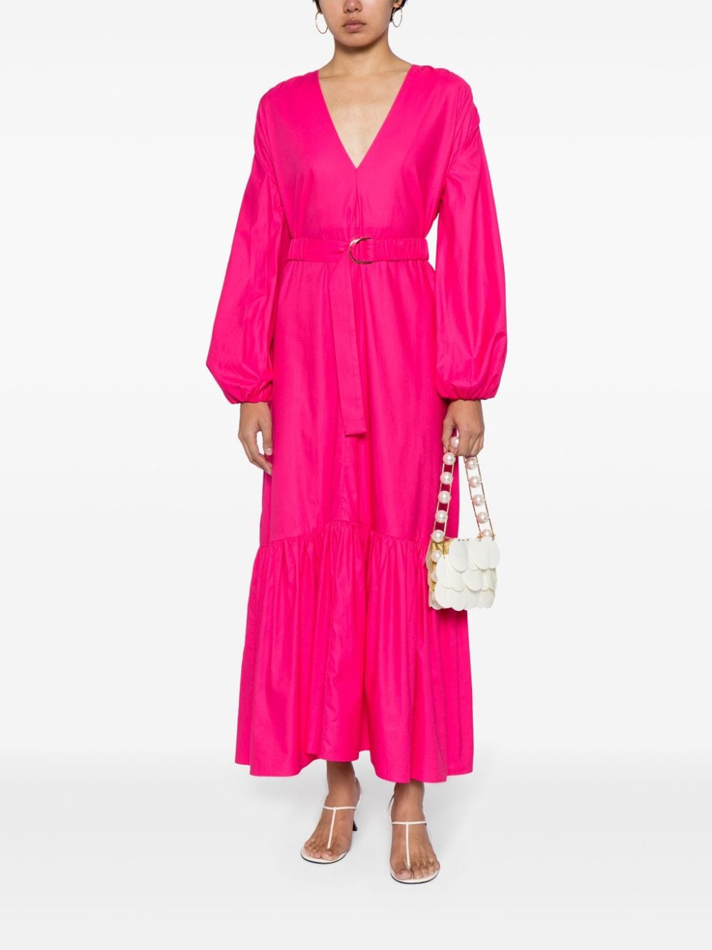 Acler Springer maxi-jurk van biologisch katoen - Roze