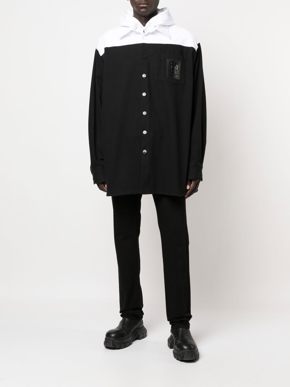 Raf Simons Sweater met logopatch - Zwart