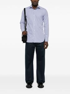 Barba long-sleeved cotton shirt - Wit