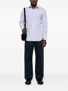 Barba long-sleeved cotton shirt - Wit