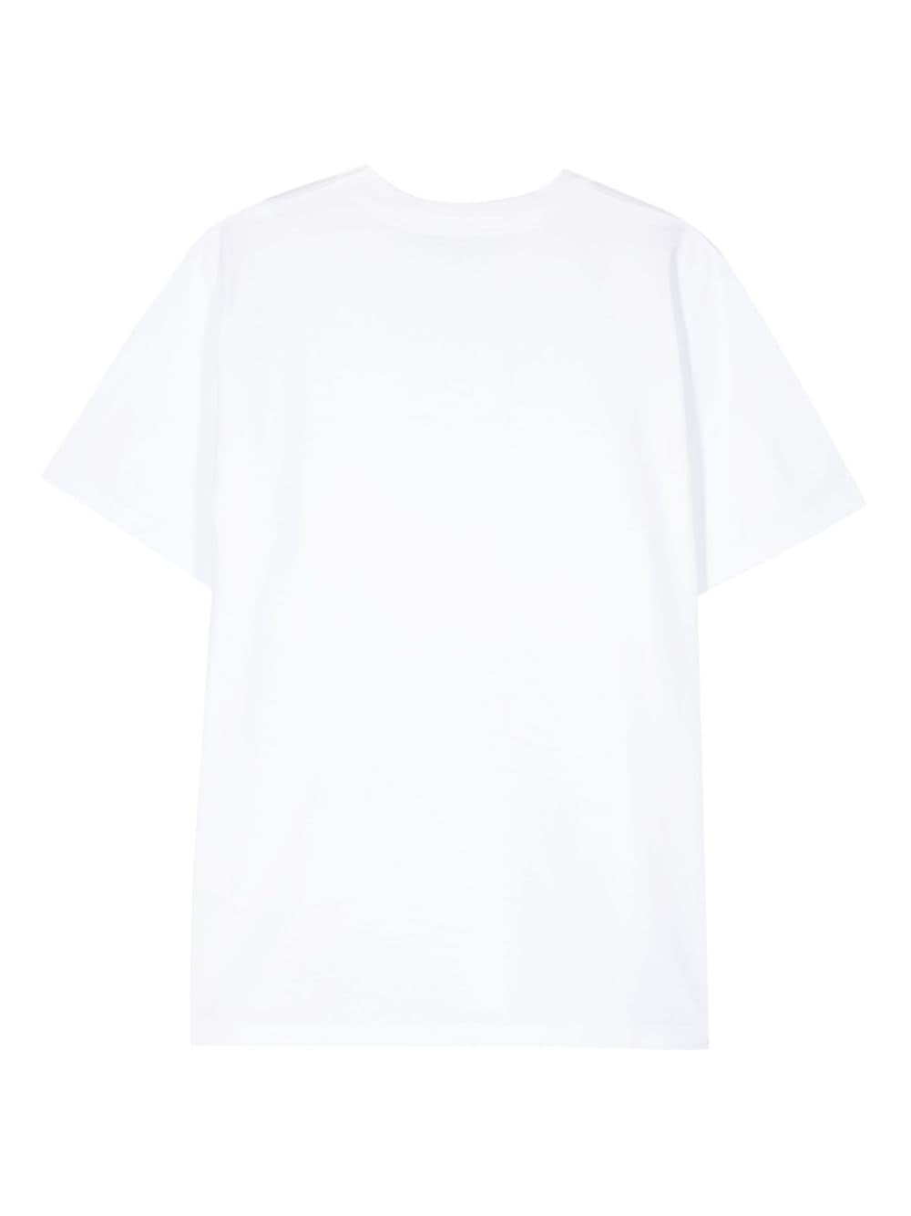 Sunflower logo-printed cotton T-shirt - Wit