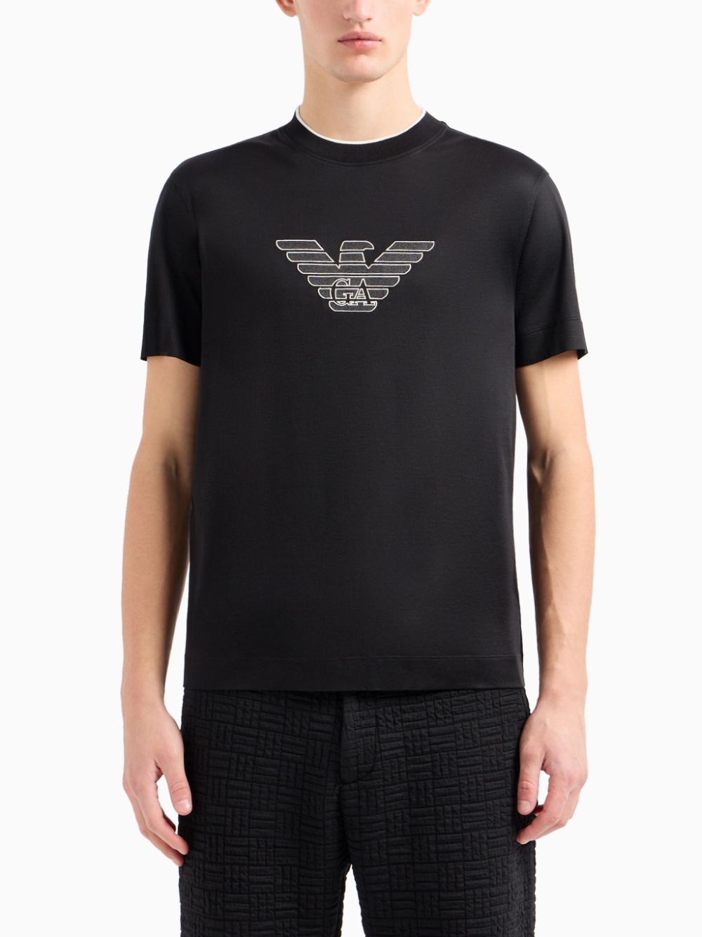 Emporio Armani T-shirt met logo - Zwart