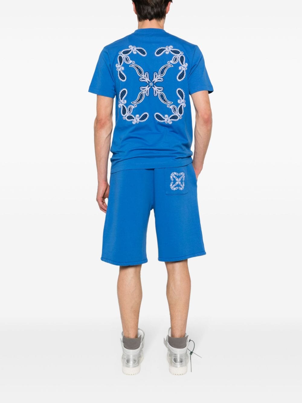 Off-White Bandana Arrows-print T-shirt - Blauw