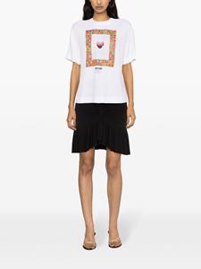 Moschino Crêpe blouse met print - Wit