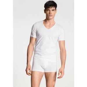 CALIDA T-Shirt "Cotton Code", mit V-Ausschnitt und perfekter Passform